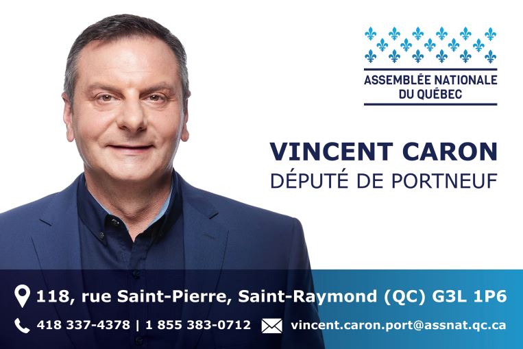 Vincent Caron Député de Portneuf
